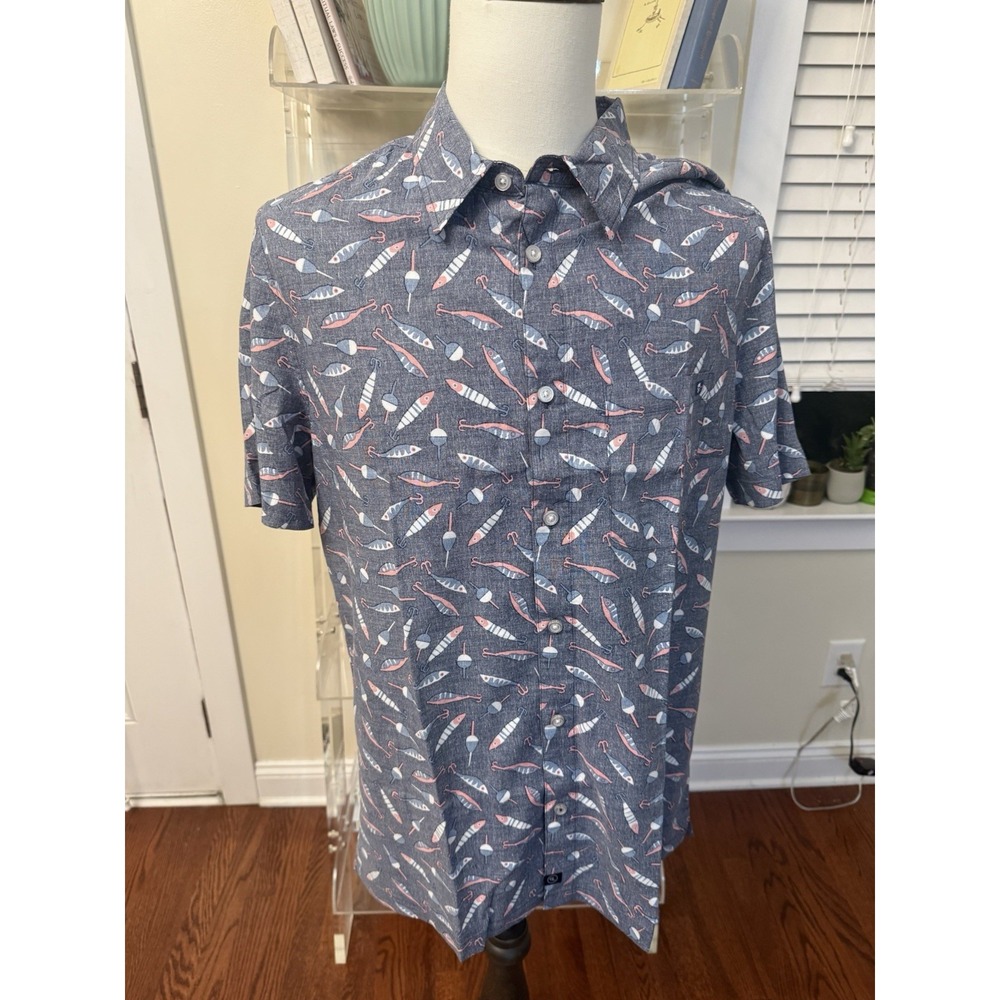 Salt Life Mens  button down shirt Top  Short Sleeve Sz Large New NWT
